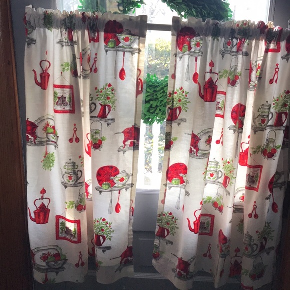 Vintage Café curtain set - Picture 4 of 10